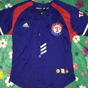 texas rangers button up .